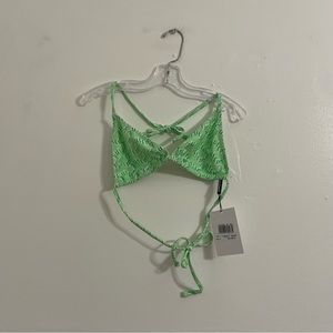 NWT Juicy Couture Marissa Lyrica Triangle Bikini Top | Size: Small